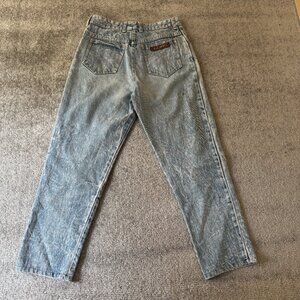 Rodeo Rider Beverly Hills Women's Acid Wash Denim Jeans Size 10